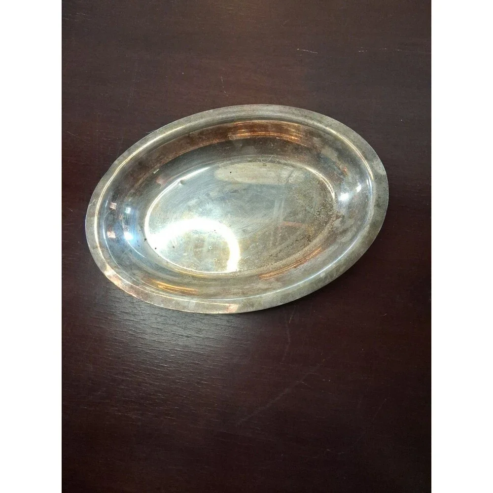 vintage silver-plated oval serving platter, Or Handled Butler’s Platter